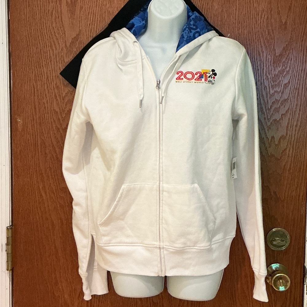 Disney White Hoodie with Graphic Design